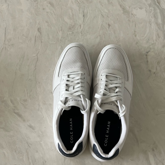 White Cole Haan Grand Cross Court Sneakers Size 10 - Picture 5 of 6